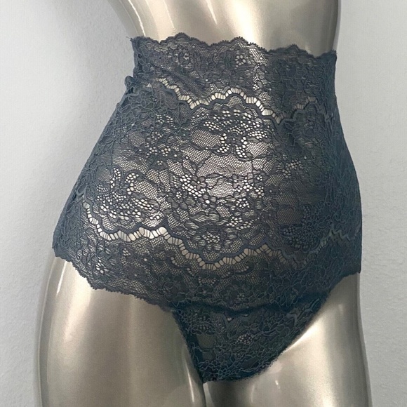 Victorias Secret Nwt Corded Lace Lot of 2 High Waist Thong Panty Panties Small S - Picture 6 of 7